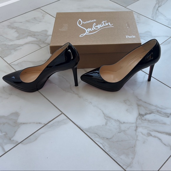 Christian Louboutin Black Women's Heels Size 39.5 - Picture 4 of 7